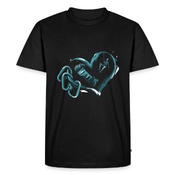 Rock Climber Rock Climbing Hobby Gift - Men's Premium Organic T-Shirt - black - Front - Nico (187cm)