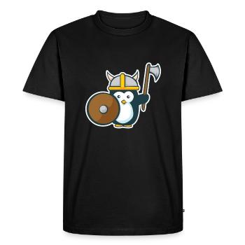 Casque Viking Kawaii Vikings cadeau Viking - T-shirt Premium bio Homme - noir - Devant - Nico (187cm)
