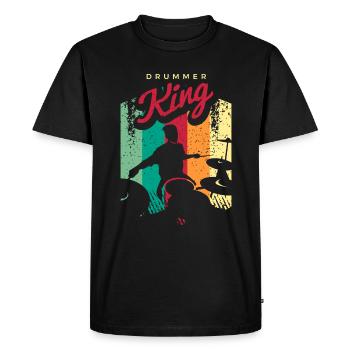 Batterie Percussion Percussion - T-shirt Premium bio Homme - noir - Devant - Nico (187cm)