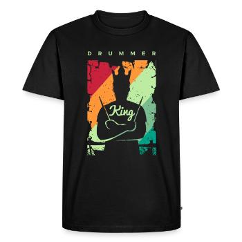Batterie Percussion Percussion - T-shirt Premium bio Homme - noir - Devant - Nico (187cm)