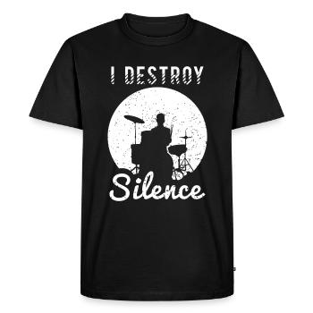 Batterie Percussion Percussion - T-shirt Premium bio Homme - noir - Devant - Nico (187cm)