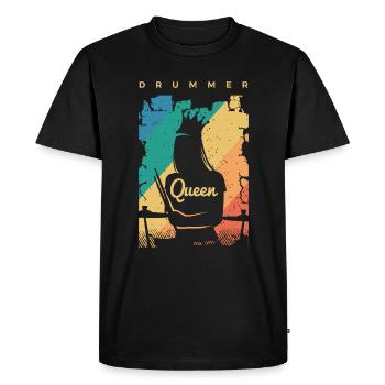 Batterie Percussion Percussion - T-shirt Premium bio Homme - noir - Devant - Nico (187cm)