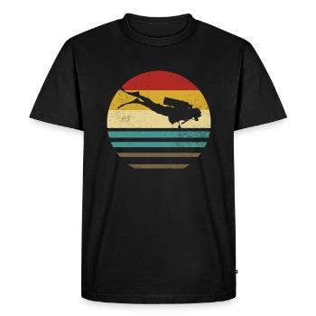 Diving - Scuba Diving Diver Dive Dive Gift - Men's Premium Organic T-Shirt - black - Front - Nico (187cm)