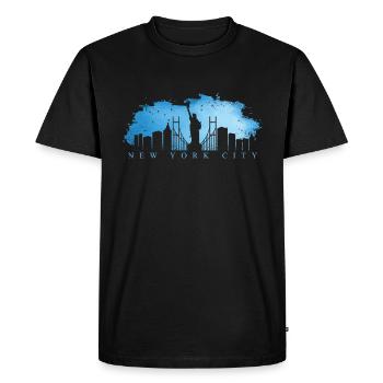 New York City - Cadeau de Big Apple USA à NYC NY - T-shirt Premium bio Homme - noir - Devant - Nico (187cm)