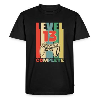 Idée cadeau pour le 13e anniversaire de Gaming - T-shirt Premium bio Homme - noir - Devant - Nico (187cm)