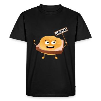 Leberkäsesemmel Leberkas Leberkäs Fleischkäse - Men's Premium Organic T-Shirt - black - Front - Nico (187cm)