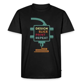 Cadeau d'impression 3D Funny Quote 3D Print - T-shirt Premium bio Homme - noir - Devant - Nico (187cm)