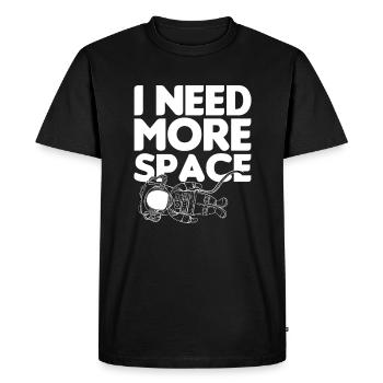 astronaut - Men's Premium Organic T-Shirt - black - Front - Nico (187cm)