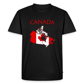 canada de la collection "pays" - T-shirt Premium bio Homme - noir - Devant - Nico (187cm)