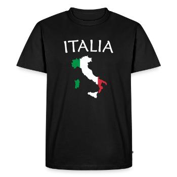 Italia de la collection "pays" - T-shirt Premium bio Homme - noir - Devant - Nico (187cm)