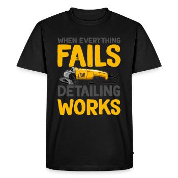 Fail Car Detailer - T-shirt Premium bio Homme - noir - Devant - Nico (187cm)