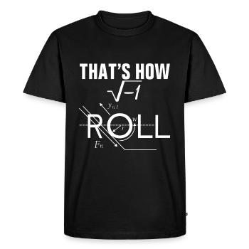Comment je fais de la physique - T-shirt Premium bio Homme - noir - Devant - Nico (187cm)
