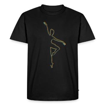 Simple ballet - Men's Premium Organic T-Shirt - black - Front - Nico (187cm)