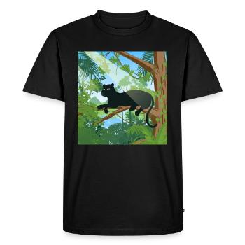 Jungle - T-shirt Premium bio Homme - noir - Devant - Nico (187cm)