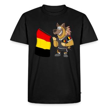 Chien rasta belge - T-shirt Premium bio Homme - noir - Devant - Nico (187cm)