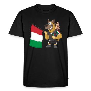 Italie Rasta Dog - T-shirt Premium bio Homme - noir - Devant - Nico (187cm)