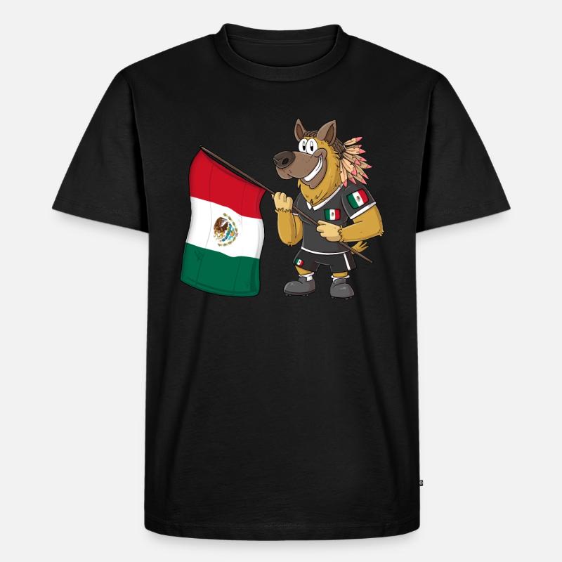 Mexiko Rasta Hund - Männer Premium Bio T-Shirt - Schwarz
