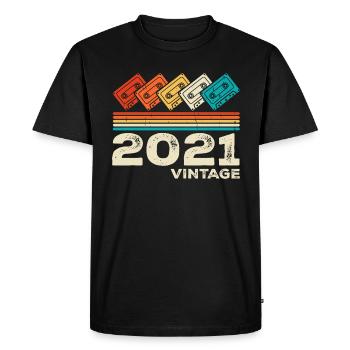 Légendaire Depuis 2021 Vintage Rétro Anniversaire - T-shirt Premium bio Homme - noir - Devant - Nico (187cm)
