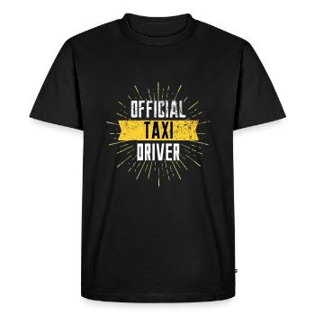 Moniteur de conduite de taxi - T-shirt Premium bio Homme - noir - Devant - Nico (187cm)