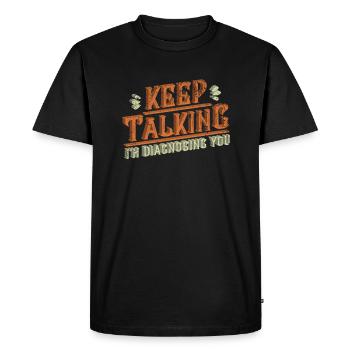 Psychiatrist therapist - Men's Premium Organic T-Shirt - black - Front - Nico (187cm)