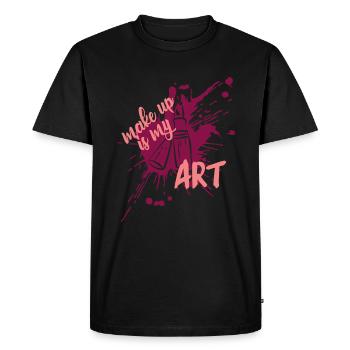 Make-up Artist Make-up Make-up Beauty Gift - Men's Premium Organic T-Shirt - black - Front - Nico (187cm)