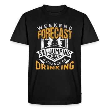 Ski jumping - Men's Premium Organic T-Shirt - black - Front - Nico (187cm)