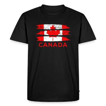 Kanada - Männer Premium Bio T-Shirt - Schwarz - Vorne - Nico (187cm)