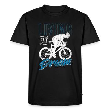 Cycling cycling - Men's Premium Organic T-Shirt - black - Front - Nico (187cm)