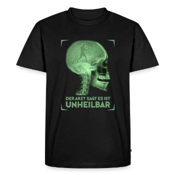 Boxen Sport Boxer Lustiger Spruch - Männer Premium Bio T-Shirt - Schwarz - Vorne - Nico (187cm)