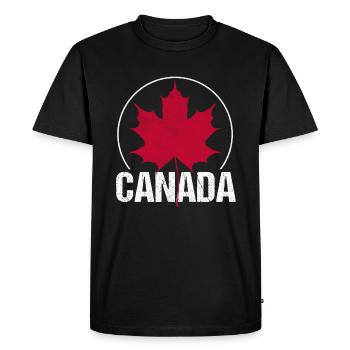 Canada - T-shirt Premium bio Homme - noir - Devant - Nico (187cm)