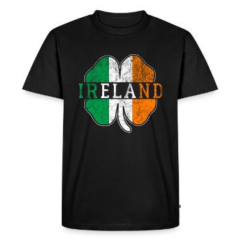 Irlande - T-shirt Premium bio Homme - noir - Devant - Nico (187cm)
