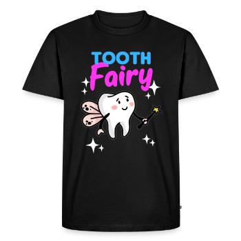 Dent Fée Dent Fée Dentiste Dentiste Docteur Cadeau - T-shirt Premium bio Homme - noir - Devant - Nico (187cm)