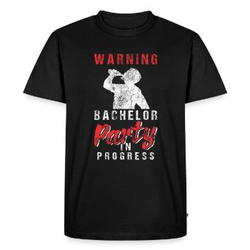 Bachelor Party JGA - Men's Premium Organic T-Shirt - black - Front - Nico (187cm)