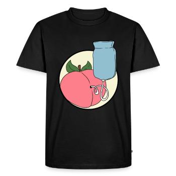 Klismaphilia Enema Anal Play Klistier Sex Popo - Men's Premium Organic T-Shirt - black - Front - Nico (187cm)