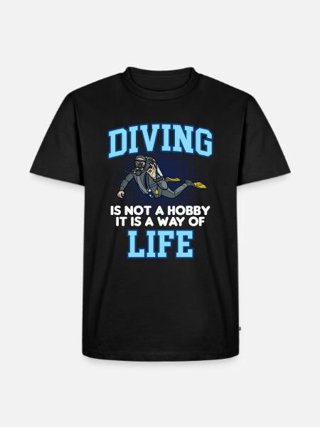 DIVING LIFE - Men's Premium Organic T-Shirt - black