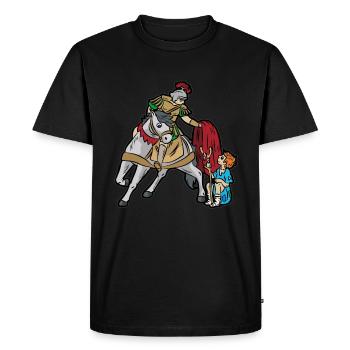 Saint Martin enfants chrétiens - T-shirt Premium bio Homme - noir - Devant - Nico (187cm)