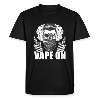 Vape On - T-shirt Premium bio Homme - noir - Devant - Nico (187cm)