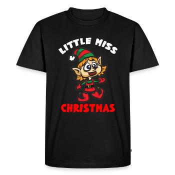 PETITE ELLE DE NOËL - T-shirt Premium bio Homme - noir - Devant - Nico (187cm)