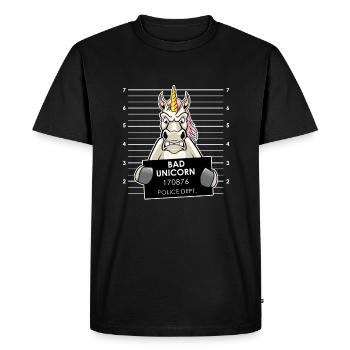 Licornes de la licornes - T-shirt Premium bio Homme - noir - Devant - Nico (187cm)