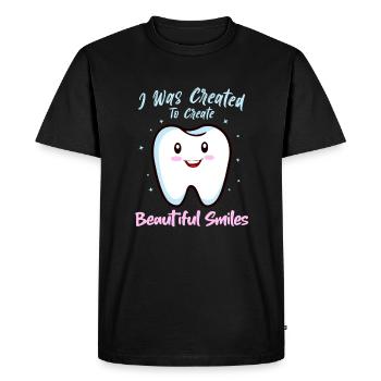 Funny saying for dentists and orthodontists - Men's Premium Organic T-Shirt - black - Front - Nico (187cm)