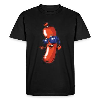 Sucuk sausage - Men's Premium Organic T-Shirt - black - Front - Nico (187cm)