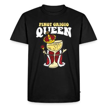 PINOT GRIGIO QUEEN - T-shirt Premium bio Homme - noir - Devant - Nico (187cm)