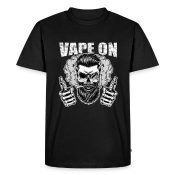 Vape sur vaper - T-shirt Premium bio Homme - noir - Devant - Nico (187cm)