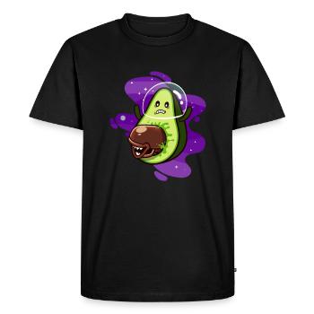 Astronaute ALIEN AVOCADO - T-shirt Premium bio Homme - noir - Devant - Nico (187cm)
