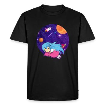 Grandhomme avec humour pour enfants douillet - T-shirt Premium bio Homme - noir - Devant - Nico (187cm)