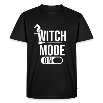 Halloween Witch - Mode sorcière activé - T-shirt Premium bio Homme - noir - Devant - Nico (187cm)