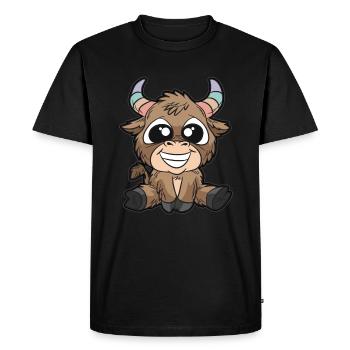 Cornes pastel signe du zodiaque taureau - T-shirt Premium bio Homme - noir - Devant - Nico (187cm)