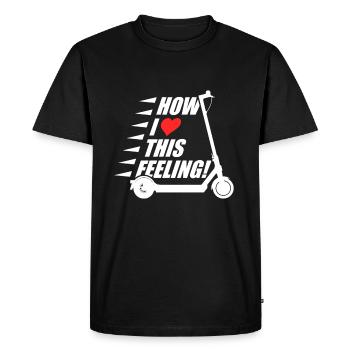 E-scooter how i love this feeling - T-shirt Premium bio Homme - noir - Devant - Nico (187cm)