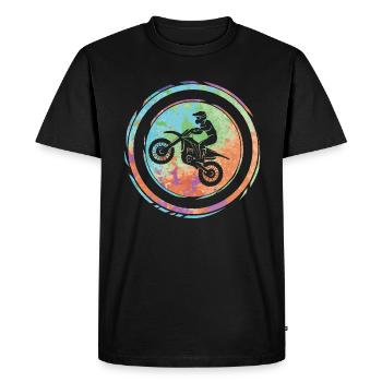 Motocross Biker Motorsport Kids Moto - T-shirt Premium bio Homme - noir - Devant - Nico (187cm)