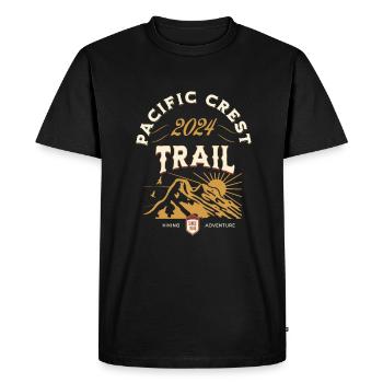 Pacific Crest Trail 2024 PCT Wanderung USA - Männer Premium Bio T-Shirt - Schwarz - Vorne - Nico (187cm)